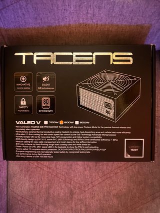 Fuente Alimentación Tacens 800W 80 Plus Silver