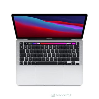 Apple MacBook Pro A2338 13" M1, 8GB, SSD 512GB, GPU 8 Núcleos, 2020, Plata, A