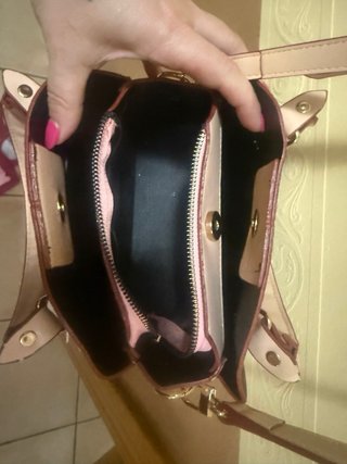 Bolso  Marrón y Beige