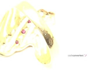 anillo oro 18k con piedra con circonita