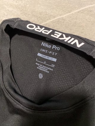 Camiseta Nike Pro Negra Hombre Talla S