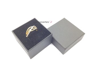 sortija oro 18k con piedra con circonita