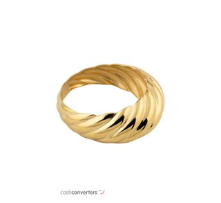 anillo oro 18k con circonita