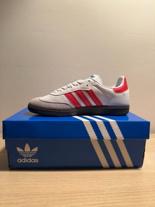Adidas Samba OG Blancas/Rojas Talla 38 Nuevas