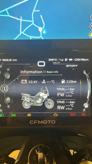 CFMoto 800MT Adventure Moto Azul/Plata