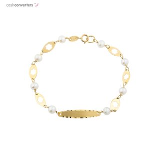 esclava oro 18k con piedra