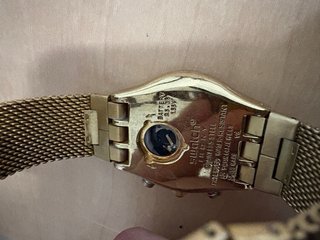 Orologio Swatch Dorato Cronografo con Maglia