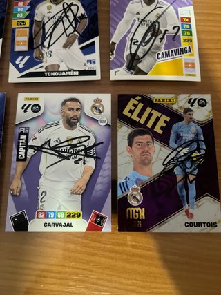 Cromos Firmados Real Madrid