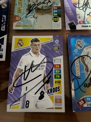 Cromos Firmados Real Madrid