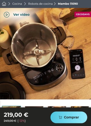 ✅️ Robot Cocina Mambo 11090 Cecotec