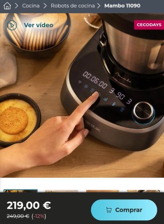 ✅️ Robot Cocina Mambo 11090 Cecotec