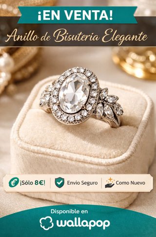 Anillo de bisutería elegante — Como nuevo