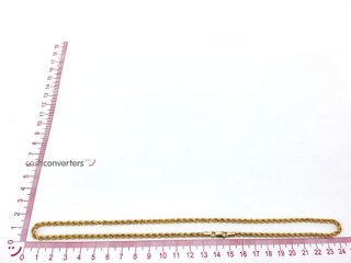 cadena oro 18k 23cm
