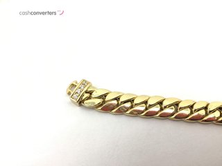 pulsera oro 18k con piedra con circonita