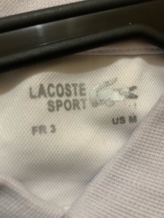 Camiseta Lacoste Blanca Estampada Cocodrilos