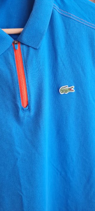 Lacoste Sport Polo Cremallera. Azul Talla 4 / M