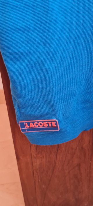 Lacoste Sport Polo Cremallera. Azul Talla 4 / M