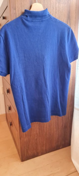 Polo Lacoste Regular Fit Cremallera Azul Talla 4