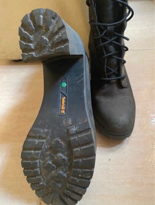 Botines Timberland Tacón Negro y Verde