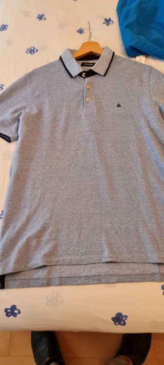 Polo Jack & Jones Azul Claro Talla L