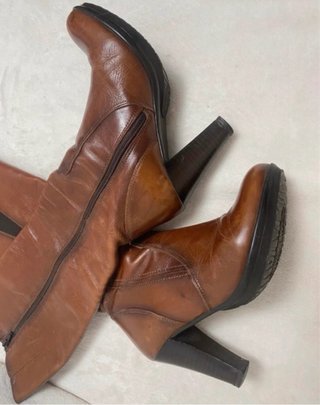 Botas de tacón marrones Tolino