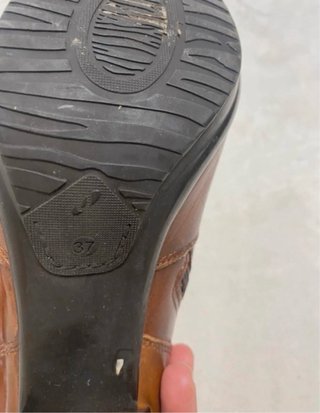 Botas de tacón marrones Tolino