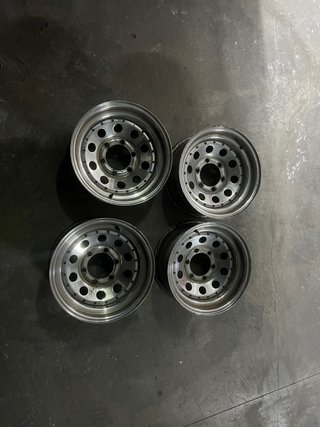 4 Llantas Acero 15 4x4 Desplazadas