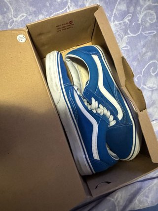 Zapatillas Vans Azules y Blancas
