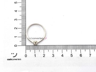 sortija oro 18k con piedra con diamante