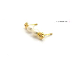 pendientes oro 18k con piedra con circonita