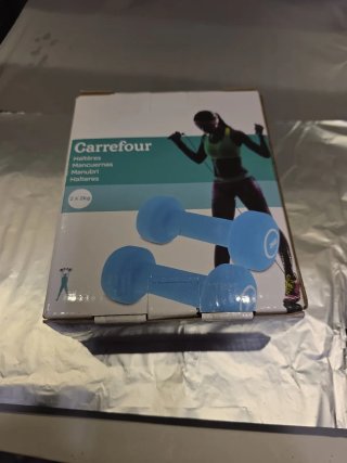 2 Mancuernas Carrefour 2kg Verdes