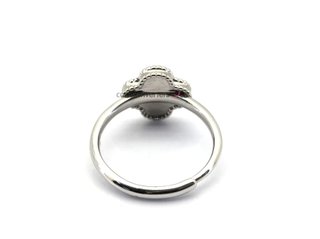 anillo plata 925mm con piedra con malaquita,nacar,onix