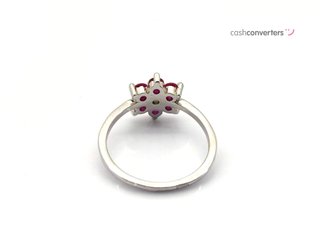 sortija plata 925mm con piedra con circonita