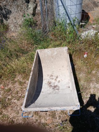 Pastera de construcción de cemento
