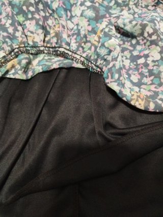 Vestido estampado floral manga larga