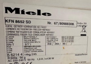 FRIGORÍFICO COMBI NO FROST MIELE EN BLANCO