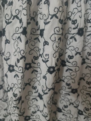 Vestido Zara doble capa blanco y negro