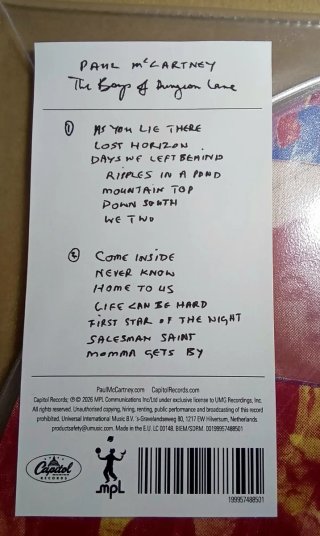 Fotodisco del nuevo LP Paul McCartney