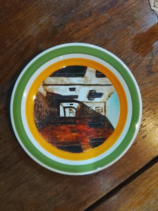 Piatto ceramica dipinto a mano