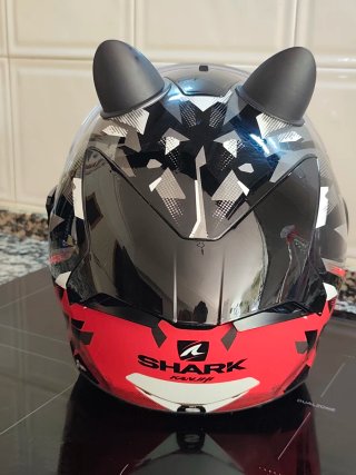 Capacete Shark com Orelhas e airon