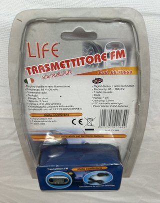 Trasmettitore FM Wireless Auto 3.5mm MP3 iPod