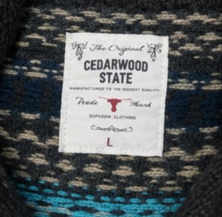 Chaqueta punto Cedarwood State gris multicolor