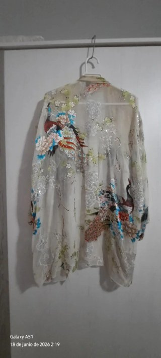 Elegante kimono/chaqueta estampado