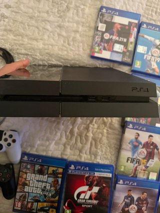 PS4 500GB + 2 Mandos + Juegos FIFA GTA y g.turismo