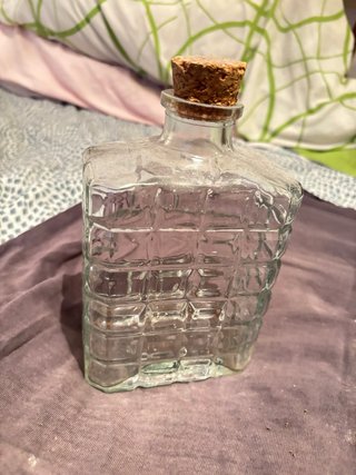 Botella Vintage Cristal Tallada