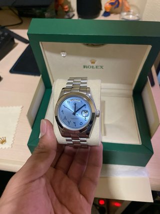 Reloj Esfera Azul Automático Árabe