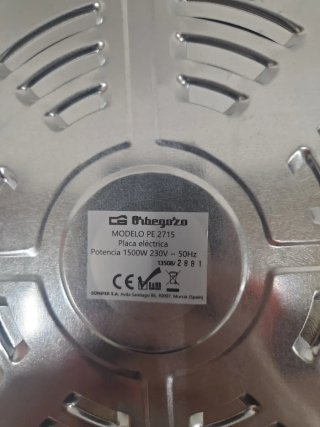 Hornillo Eléctrico Blanco