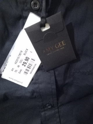 Body camisa negra AMY GEE