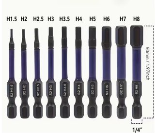 Juego llaves Allen hexagonales 1.5-8.0 mm (NUEVAS)
