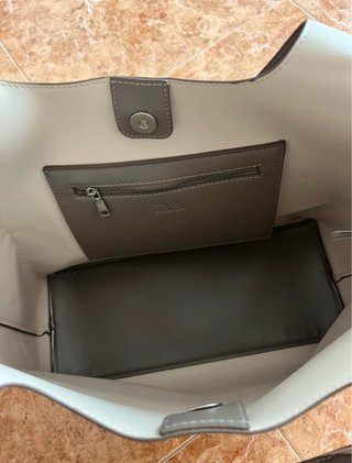 Bolso Tote Zara Verde Oliva